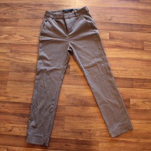 Zara plaid dress pants size 2